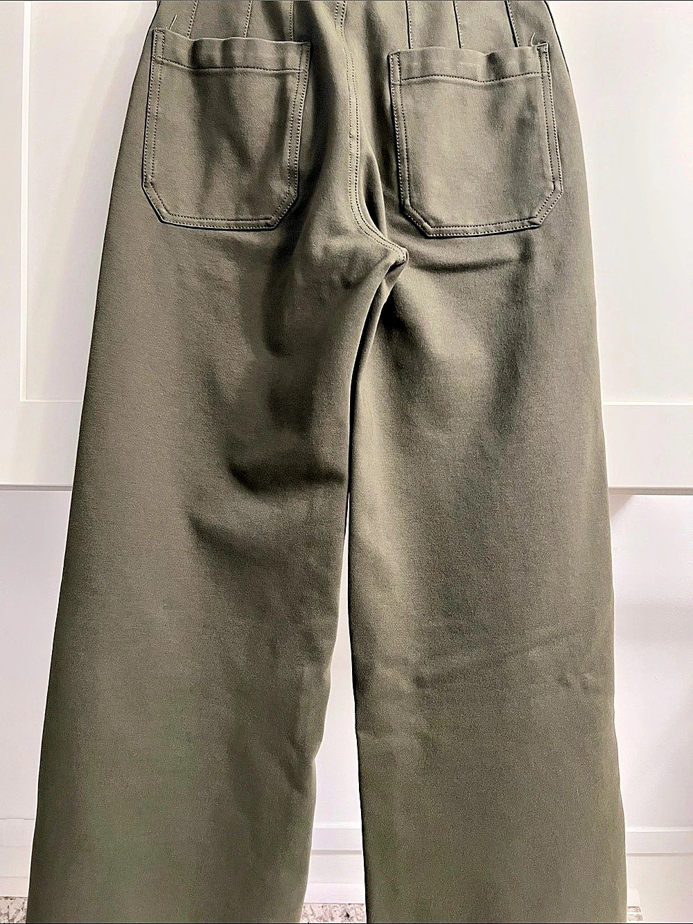 Maeve The Colette Wide Leg Pants in Green Waist 24 Like New - Picture 9 of 16